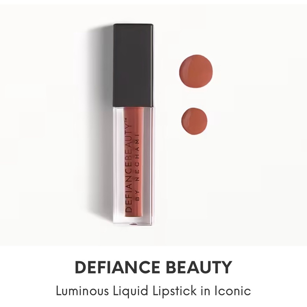 Defiance beauty luminous liquid lipstick in iconic